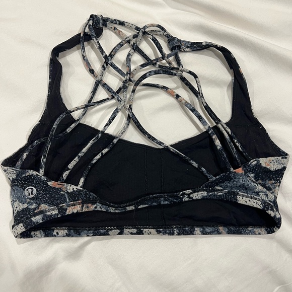Lululemon Floral Strappy Sports Bra - Picture 2 of 3